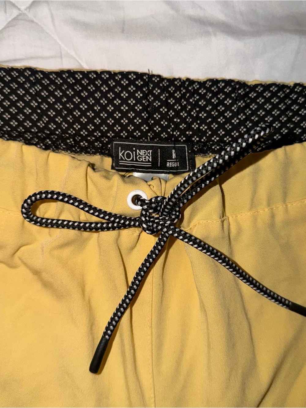 Koi Scrubs Yellow Drawstring pants